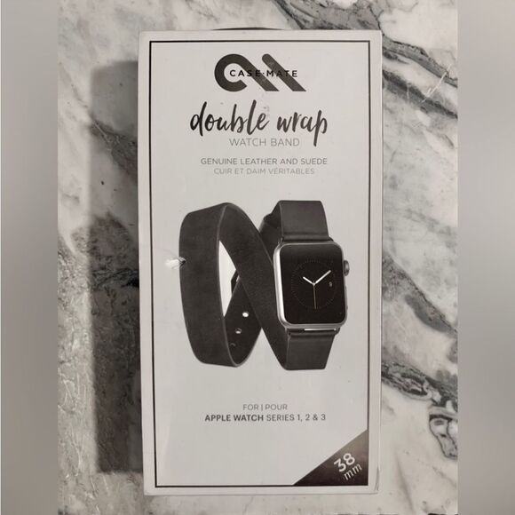 Apple Watch Band Leather Double Wrap Band for 38mm Series 1 2 3 NEW NO BOX - Picture 5 of 10